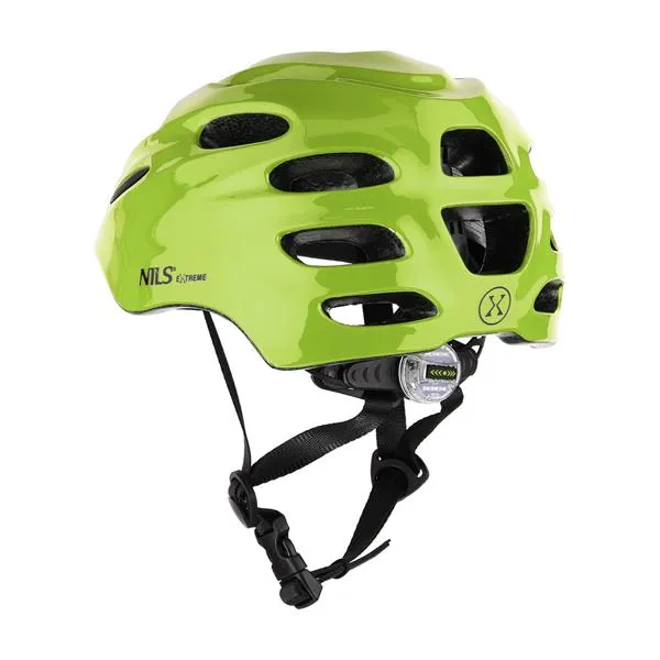 MTW01 LED Rozm. XS (43-49 Cm) Kask NILS Extreme - Zielony