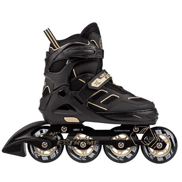 NA14174 A Rozm. M (35-38) Łyżworolki NILS Extreme - Czarno-Beżowe