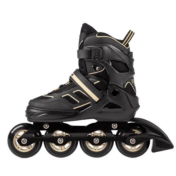 NA14174 A Rozm. L (39-42) Łyżworolki NILS Extreme - Czarno-Beżowe