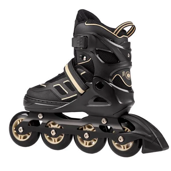 NA14174 A Rozm. L (39-42) Łyżworolki NILS Extreme - Czarno-Beżowe