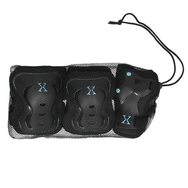 H320 Rozm. XL Zestaw Ochraniaczy NILS Extreme - Czarno-Miętowy