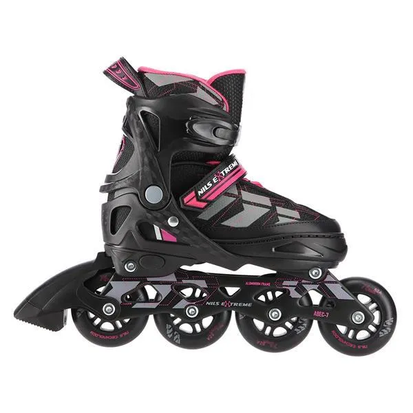 NA11002 Czarno/Fioletowe Rozm. M (35-38) Łyżworolki NILS Extreme