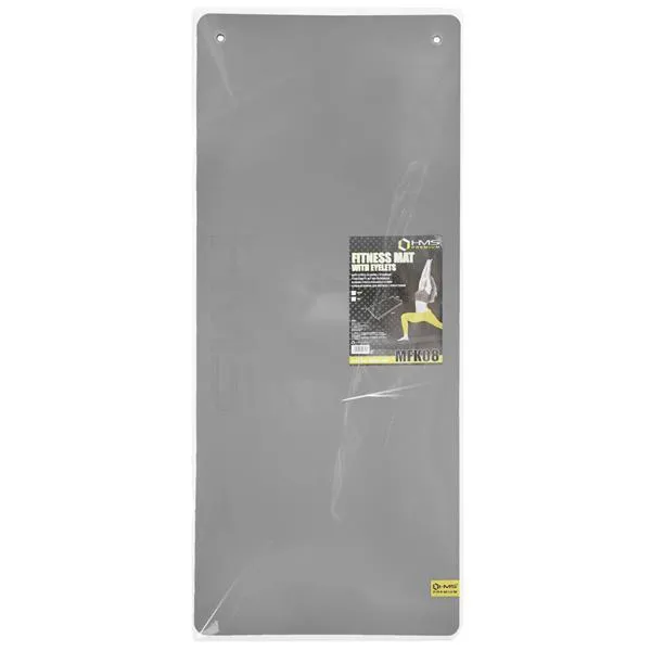 MFK08 Grey-Black Mata Fitness Klubowa Z Otworami 140*60CM EVA 15mm Hms Premium