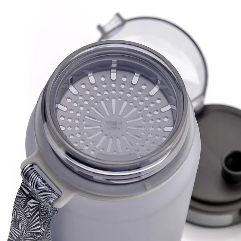 BIDON SPORTOWY METEOR 650ml - Szary