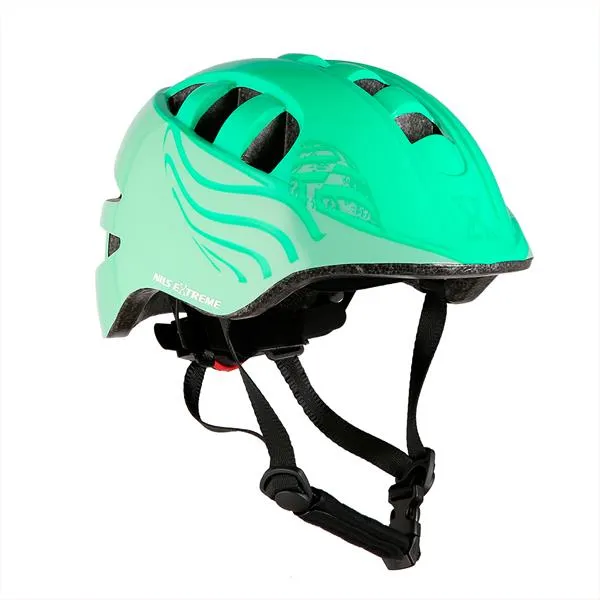 MTW08 Rozm. XS (47-56CM) Kask Dziecięcy NILS Extreme - Zielony