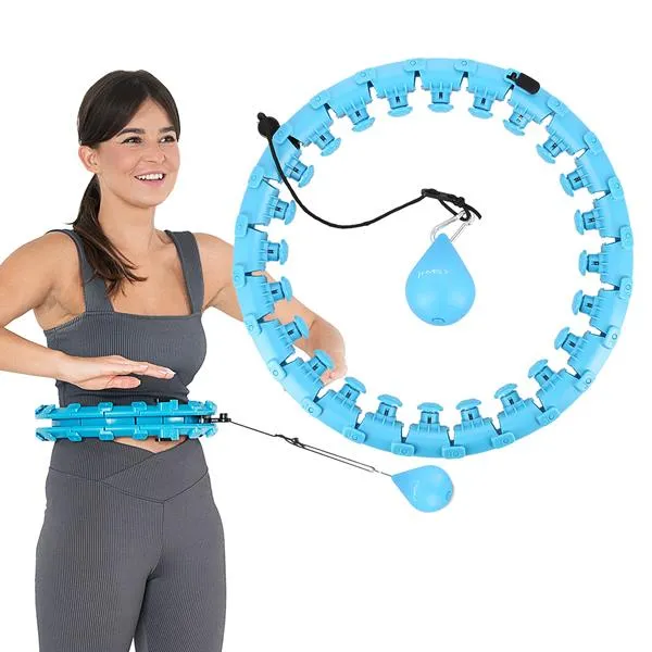 HHW01 Blue Hula Hop Z Wypustkami I Obciążnikiem Hms