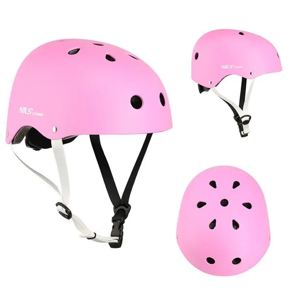 MTW001 Rozm. M(55-58CM) Kask NILS Extreme - Różowy
