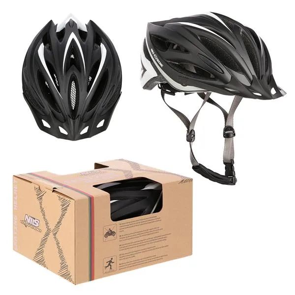 MTW202 Rozm. S (48-53CM) Kask NILS Extreme - Czarno-Biały