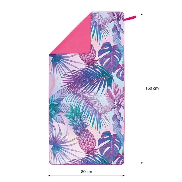 NCR14 Ananas Ręcznik Z Mikrofibry 160x80 cm NILS