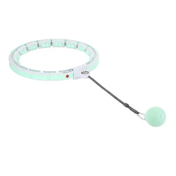 HHW06 Green Hula Hop Z Wypustkami I Obciążnikiem + Licznik Hms