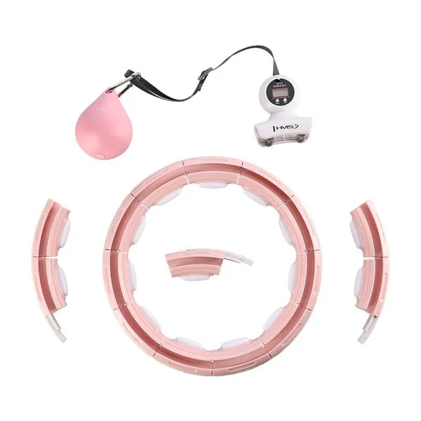 HHM15 Hula Hop Pink Z Magnesem I Obciążnikiem + Licznik Hms