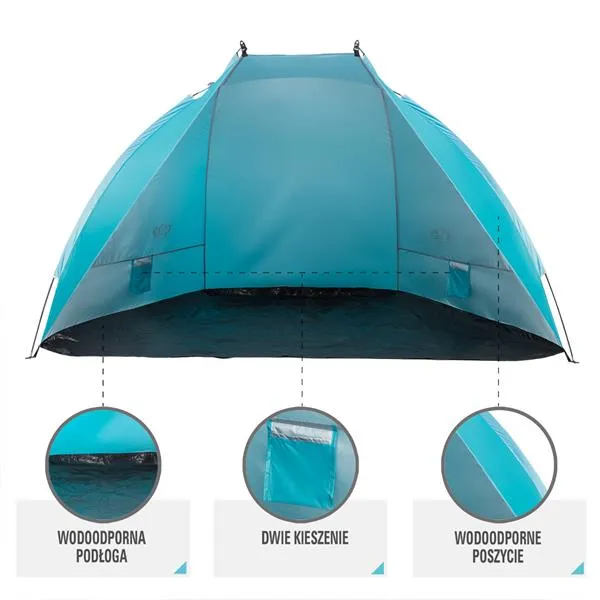 NC8030 Namiot Plażowy 260x120x120 cm NILS Camp - Turkusowy