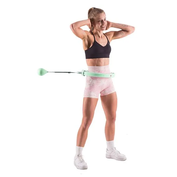 HHW06 Green Hula Hop Z Wypustkami I Obciążnikiem + Licznik Hms
