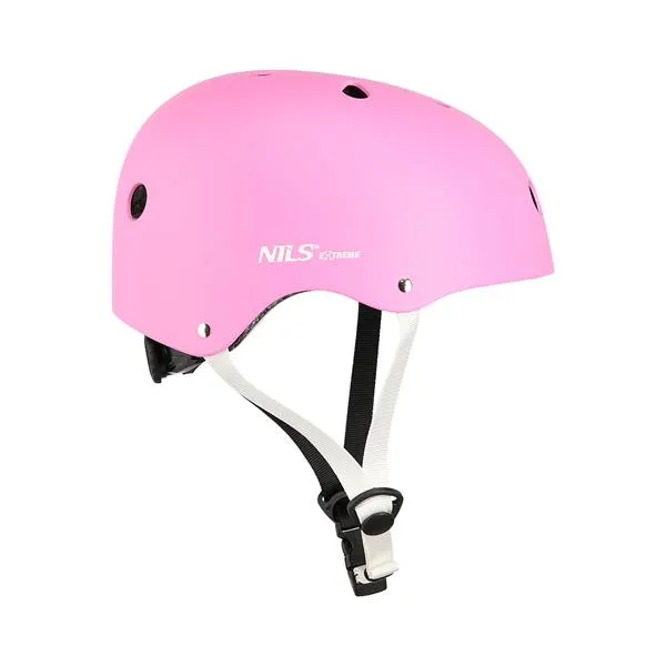 MTW001 Rozm. XS(48-52CM) Kask NILS Extreme - Różowy