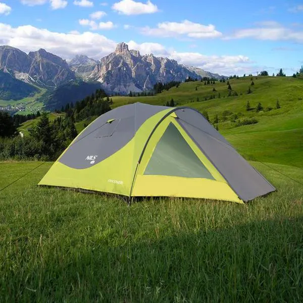 NC6006 Namiot Kempingowy Discovery NILS Camp - Zielono-Szary