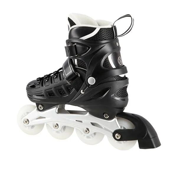 NH10905 4w1 LED Rozm. L(39-42) Łyżworolki Z Wym. Płozą Hokejową NILS Extreme - Czarne