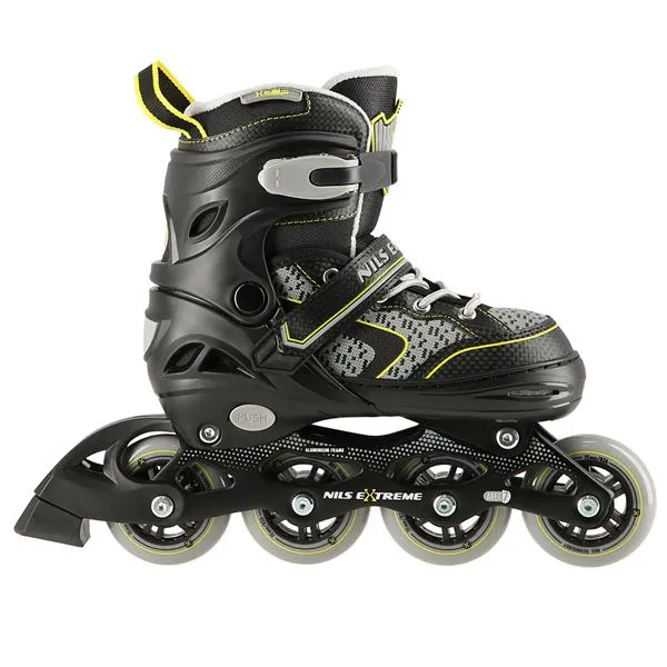 NA14198 Rozm. S (31-34) Łyżworolki NILS Extreme - Czarno-Żółty