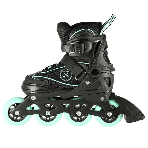 NA11008 Rozm. L (39-42) Łyżworolki NILS Extreme - Czarno-Miętowy