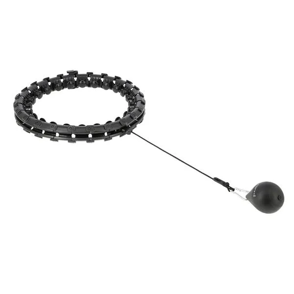 HHW01 Black Hula Hop Z Wypustkami I Obciążnikiem Hms