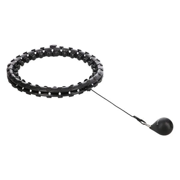 HHW12 Plus Size Hula Hop Black Z Wypustkami I Obciążnikiem Hms