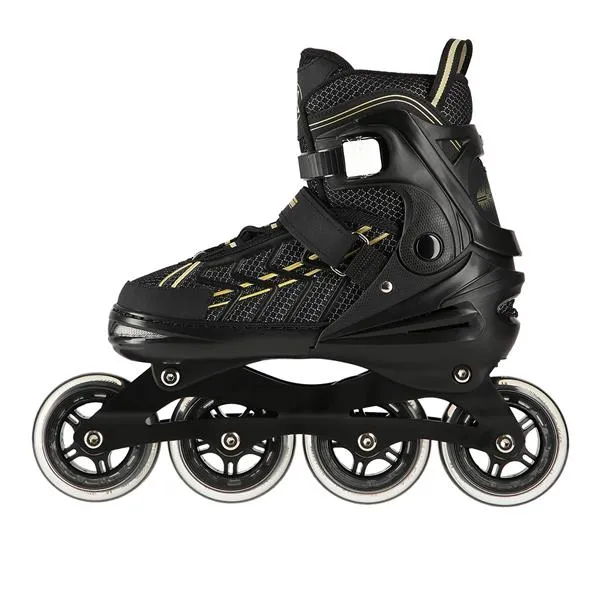 NA1128 Rozm. L(39-42) Łyżworolki NILS Extreme - Czarno-Złote