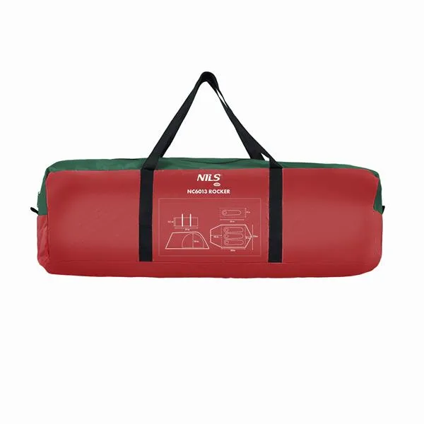 NC6013 Namiot Kempingowy Rocker NILS Camp - Zielono-Czerwony