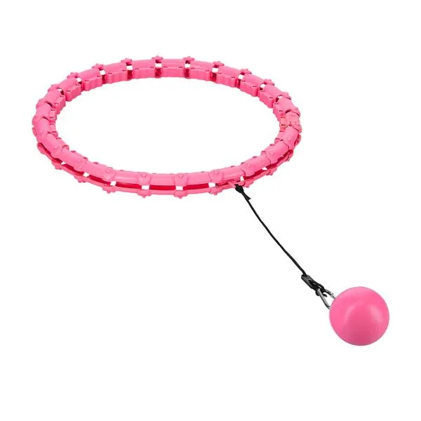 OHA02 Hula Hop Pink Z Wypustkami I Obciążnikiem One Fitness