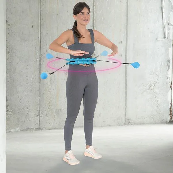 HHW01 Blue Hula Hop Z Wypustkami I Obciążnikiem Hms