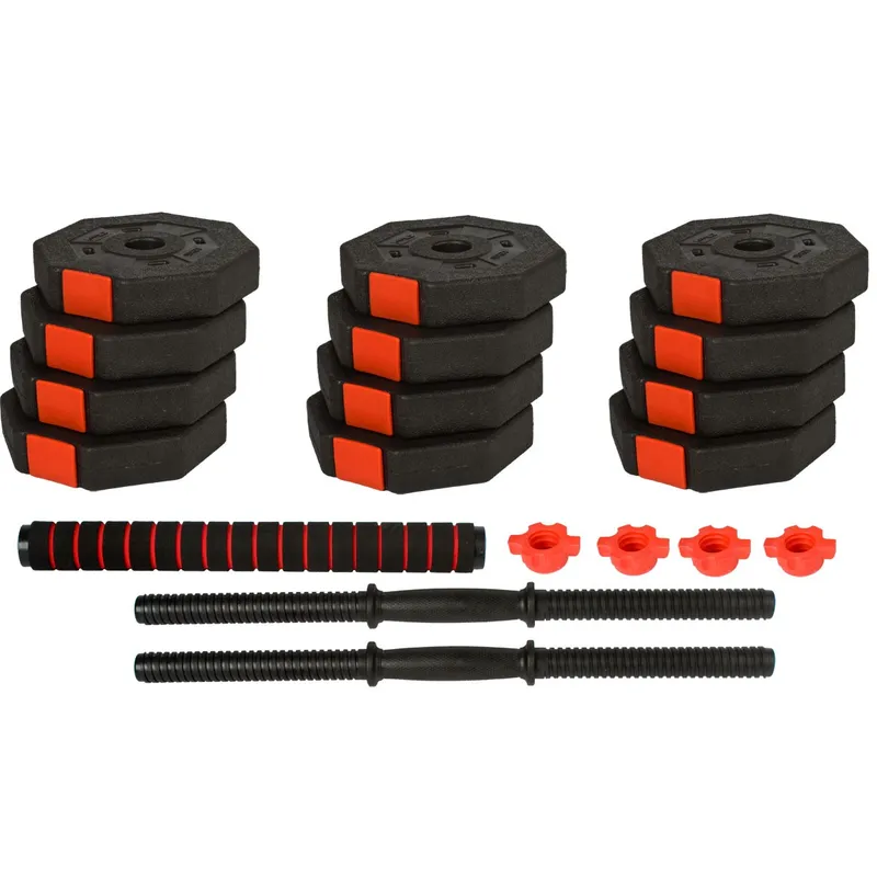 Regulowane Hantle Treningowe 2x15kg Z Funkcją Sztangi Eb Fit