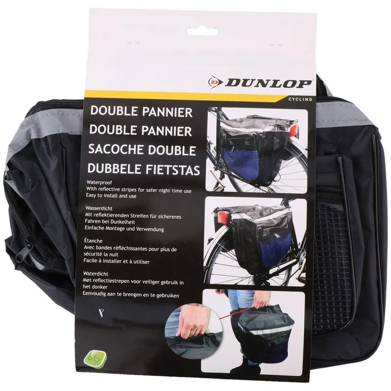 Sakwa Torba Rowerowa Na Tył Bagażnik XXL 26l Dunlop - Granatowa