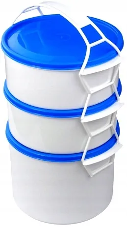 Menażka 3-CZĘŚCIOWA 2X1,2L+1,5L