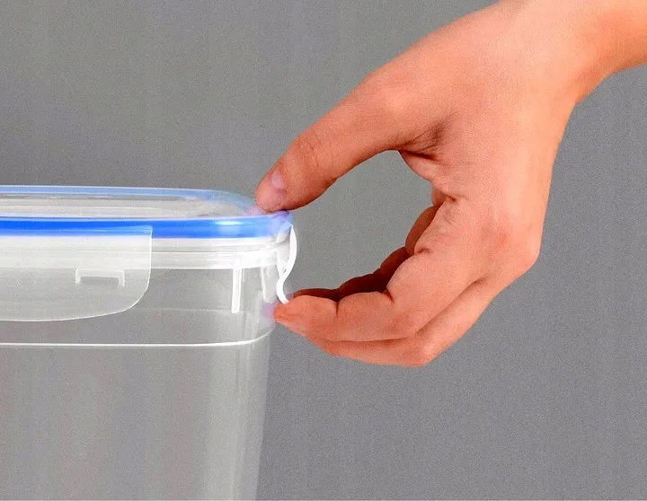 Komplet Pojemników Transparentnych PROSTOKĄT 400,800,1400 ml