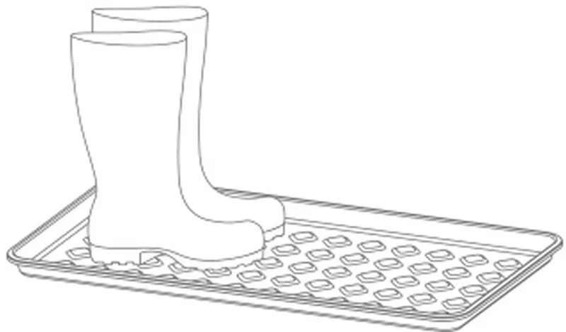 Ociekacz Podstawka Pod Buty Dry Pad - Czarny