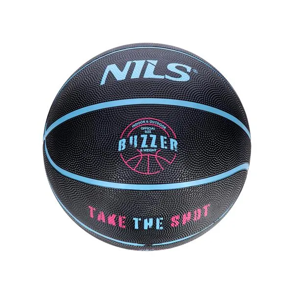 NPK251 Piłka Do Koszykówki Buzzer 5 NILS - Czarna