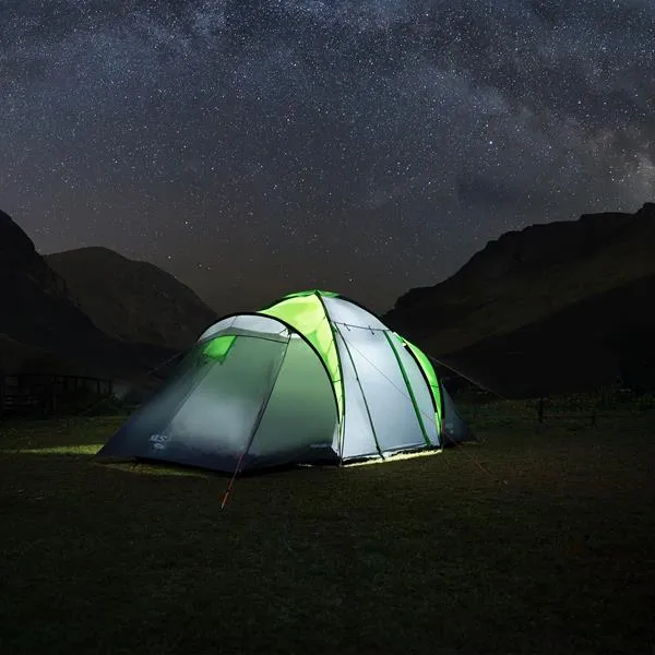 NC6431 Namiot Kempingowy Highland IV NILS Camp - Zielono-Szary