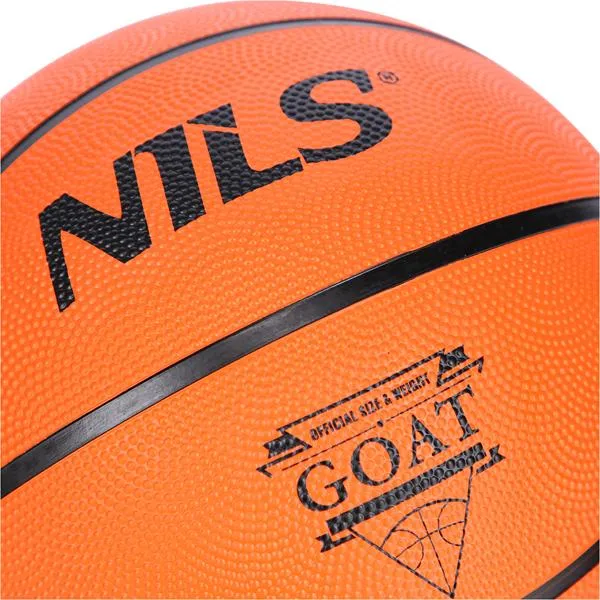 NPK252 Piłka Do Koszykówki Goat 5 NILS - Pomarańczowa