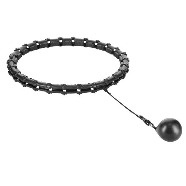 HHW11 Plus Size Hula Hop Black Z Wypustkami I Obciążnikiem Hms