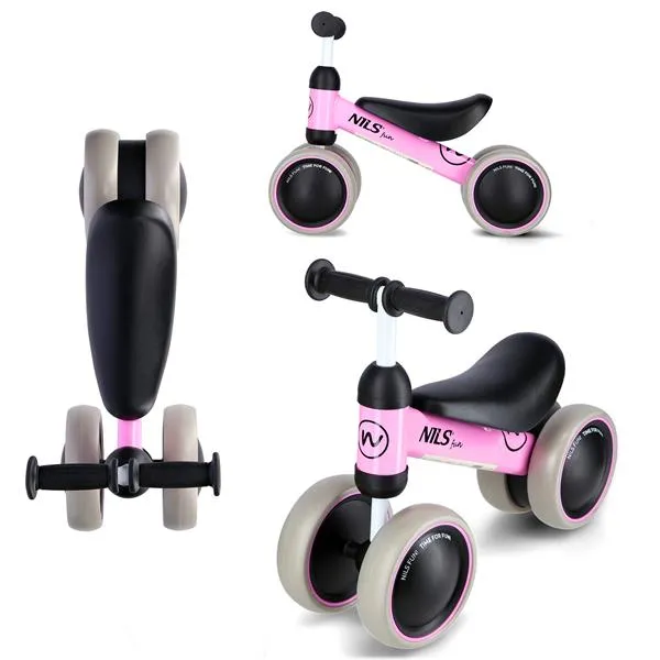 RB002 Pink Rowerek Biegowy NILS Fun