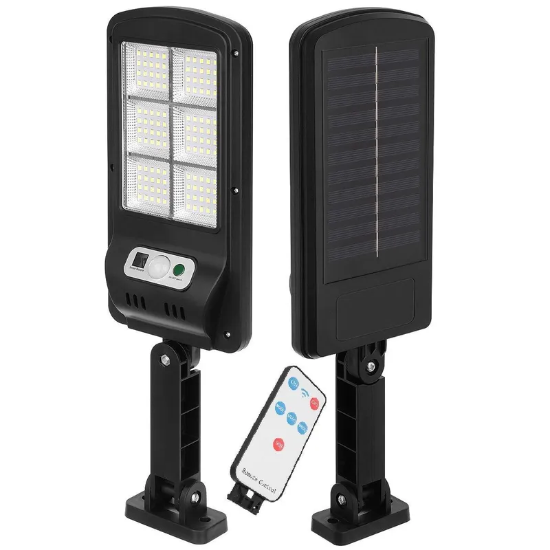 Lampa Uliczna Latarnia Solarna 120LED + Pilot Czujnik Ruchu I Zmierzchu