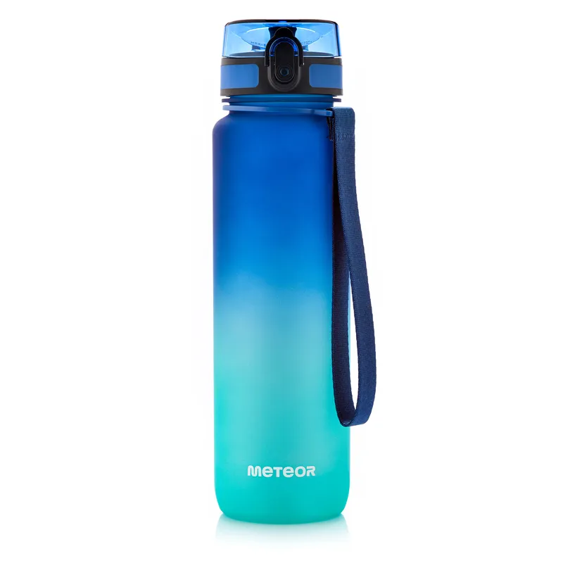 Bidon Sportowy METEOR 1000 ml Niebieski/Turkusowy