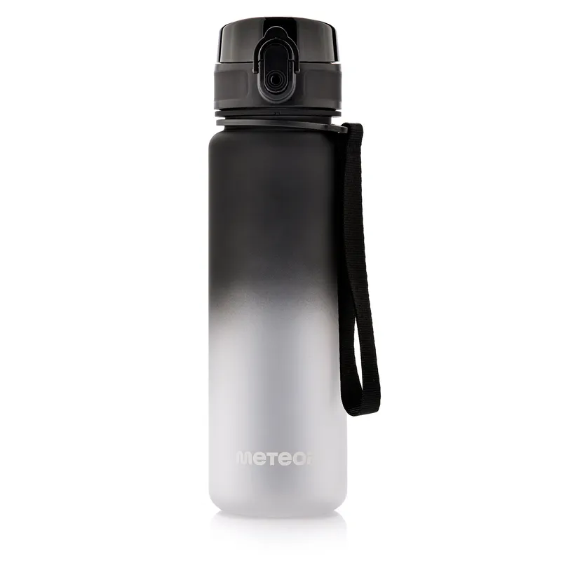 Bidon Sportowy METEOR 500 ml Czarny/Biały