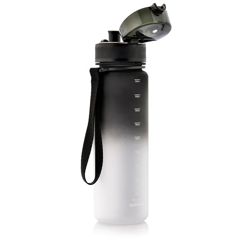 Bidon Sportowy METEOR 500 ml Czarny/Biały