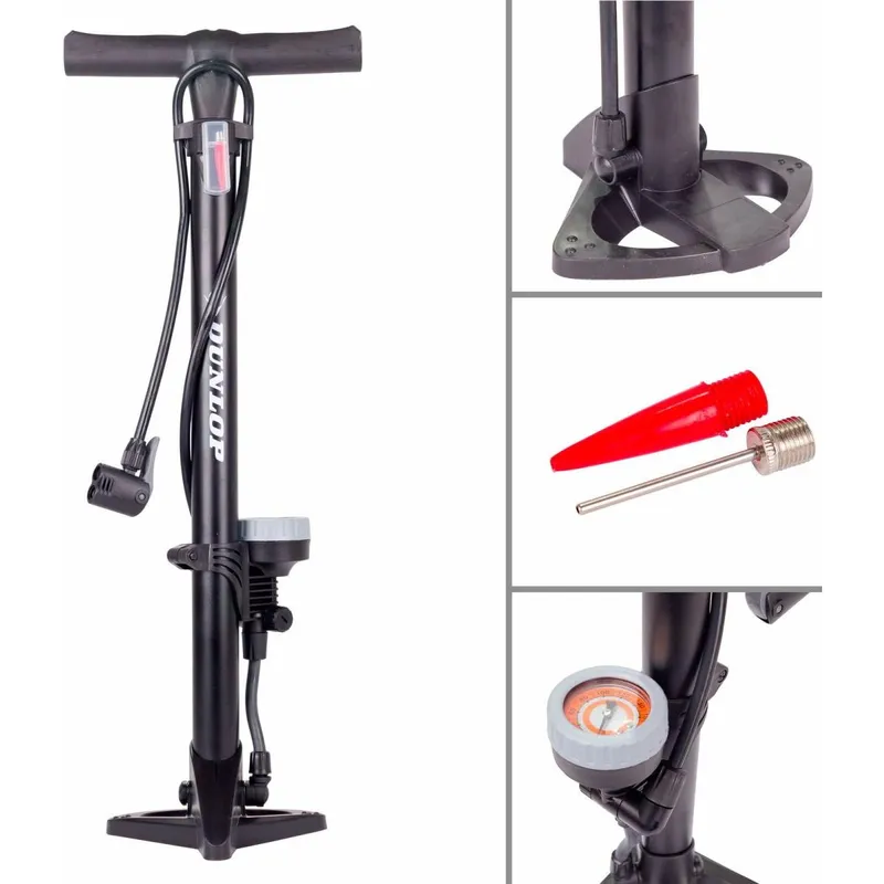 Pompka Warsztatowo - Rowerowa Dunlop 160PSI (11bar) Z Manometrem
