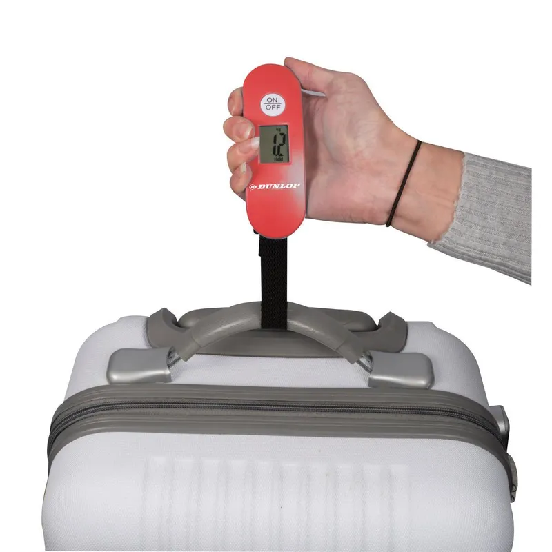 Waga Elektroniczna Turystyczna Max 40 kg Dunlop - Czerwona