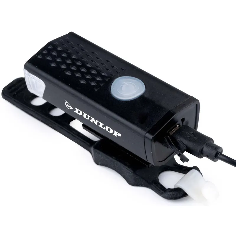 Zestaw Lamp Rowerowych LED Przód I Tył Dunlop Ładowanie USB