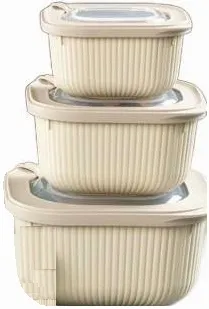 Kpl Pojemników Do Żywności Micro Line 600,1100,1800 ml