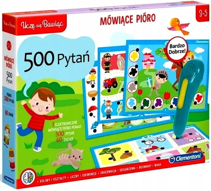 Gra Eduk Mowiace Pioro 500PYTAN Clm 50782 Pud