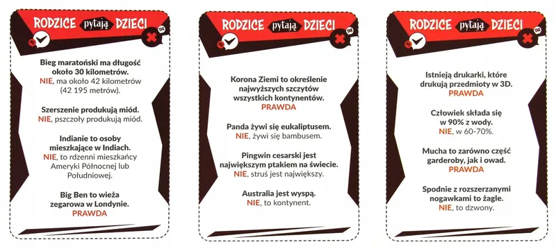 Gra Dzieci Kontra Rodzice Prawda Czy Falsz Kang