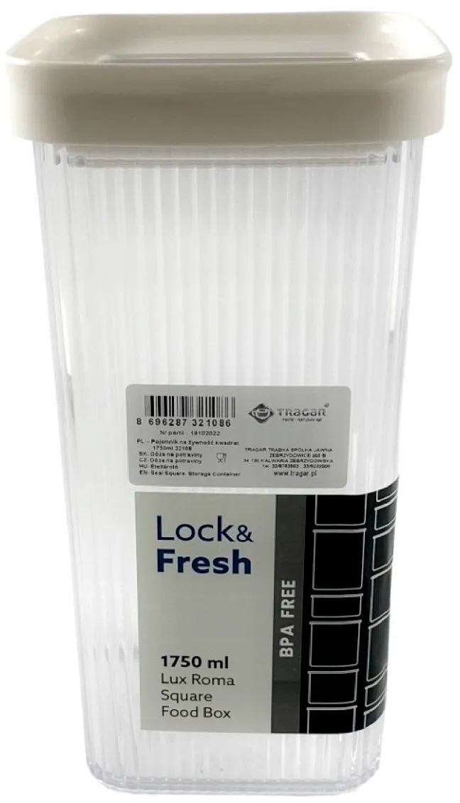 Pojemnik Spożywczy Kwadrat LINE PLUS 1750 ml