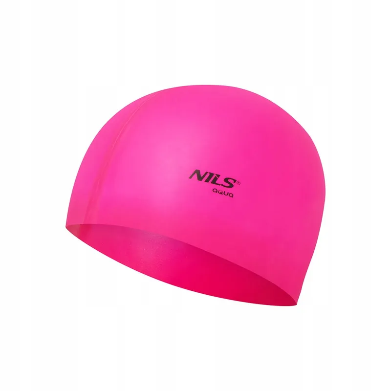 Nqc Jednokolorowy PK01 Czepek Silikonowy NILS Aqua - Różowy